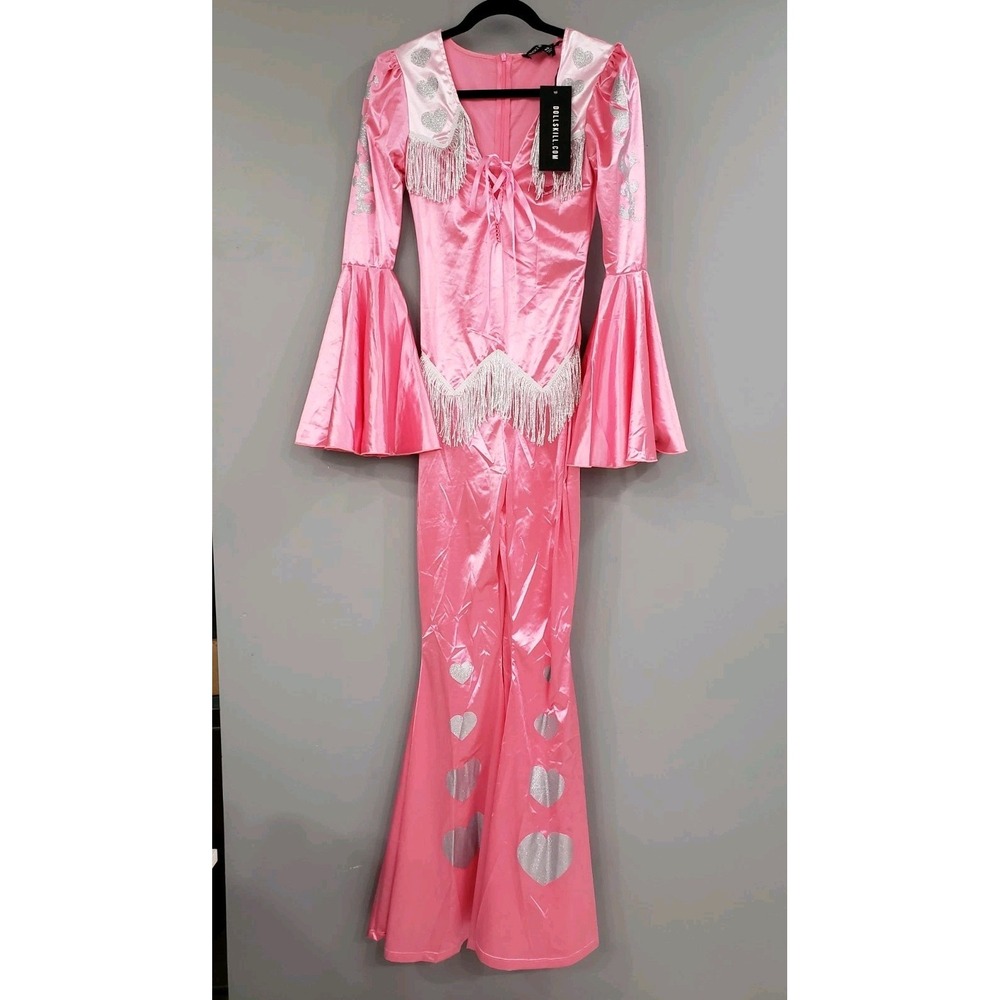 NEW DOLLS KILL TRICKZ N TREATZ WESTERN COWGIRL DOLLY PARTON COSTUME COSPLAY XS